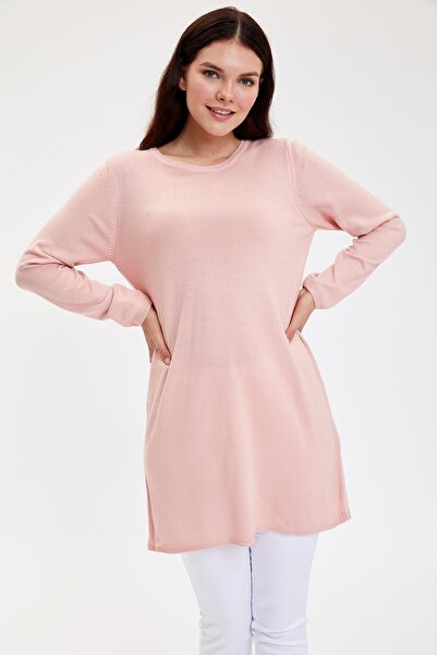 DeFacto Γυναικείο μπορντό πλεκτό εξαιρετικά μαλακό τουνίκ H3431AZ19WN