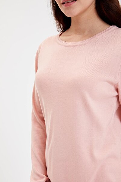 DeFacto Γυναικείο μπορντό πλεκτό εξαιρετικά μαλακό τουνίκ H3431AZ19WN