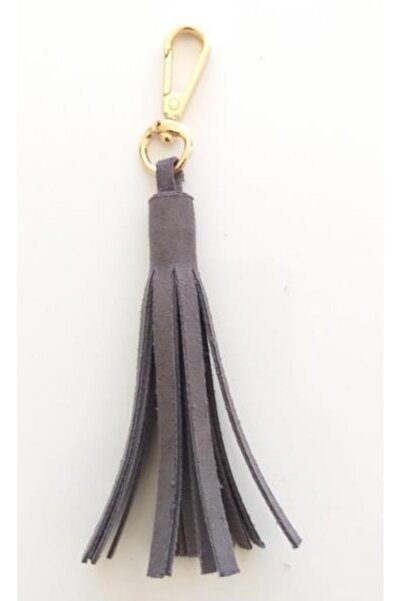 angel çanta aksesuar Suede Faux Leather Gray Double Handle 70x2 cm