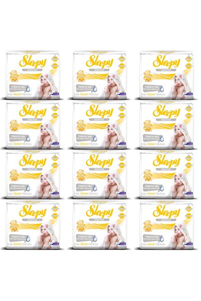 Sleepy Sensitive Wet Wipes Towel 3*50 Li 12 Pack 1800 Sheets