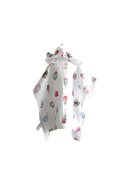 MAMMA VIA BABY يمي فودز موسلين بونشو 60 سم × 68 سم