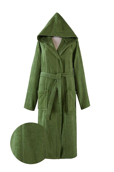Ephemeris Μπουρνούζι Lara Hooded Green L/xl