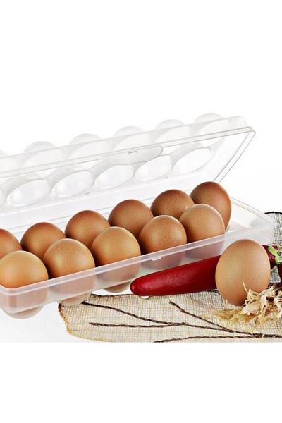 Titiz 12-Piece Transparent Egg Storage Container