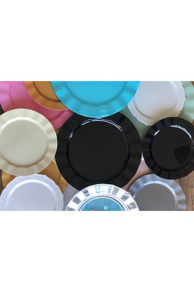 Kristal 18 cm 6 Pieces Plastic Luxury - Hard Mica Colored Glossy