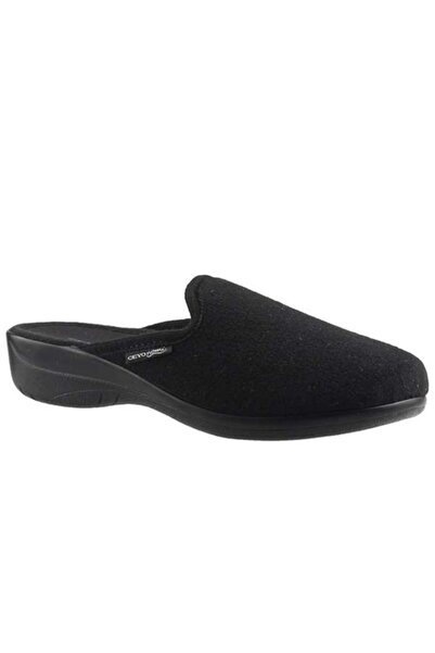 Ceyo Жіночі чорні домашні тапочки із замші Ramona-3