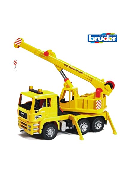 Turkuaz Bruder Man Vinçli Kamyon Sarı Br02754