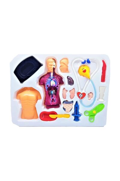 Genel Markalar Anatomi Insan Vücudu Doktor Oyun Seti 18 Parça