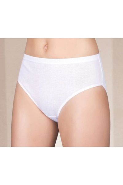 Berrak Bikini alb cu nervuri pentru femei, pachet de 2 2064