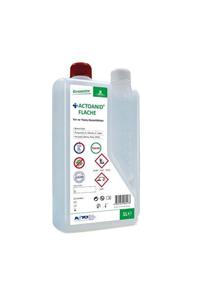 Acto Anid Flache Af Konsantre Yer Ve Yüzey Dezenfektanı 1 L