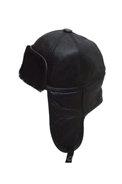 çerçi Men's Winter Furry Hat - Black Heart