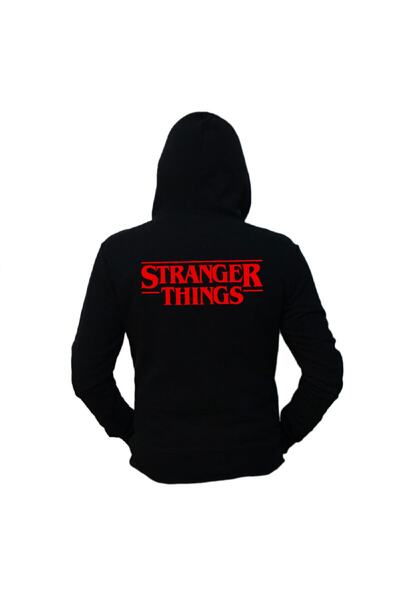 nrage Hanorac unisex negru Friends Dont Lie Stranger Things