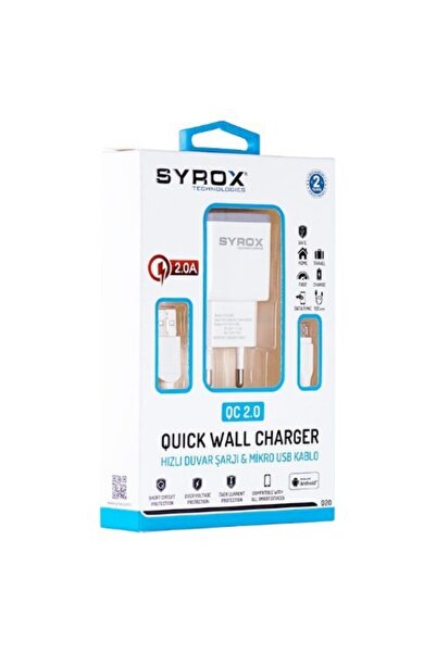 Samsung Syrox Hızlı Şarj Cihazı 2.0a - Yeni Syx-q20