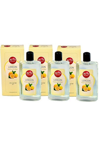 YU'TU Limon Kolonyası Cam Şişe 200 Ml X 3 Adet
