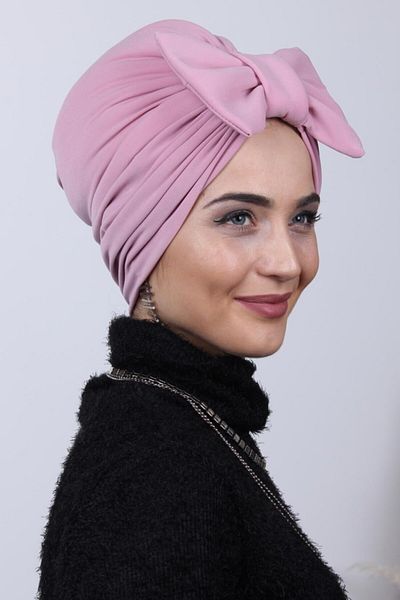 Nowa Scarf Bidirectional Bone Powder Pink with Padded Bow
