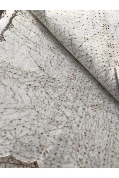 Madame Blue Lüx Nubuk Damarlı Kaymaz Koltuk Çekyat Örtüsü Toprak