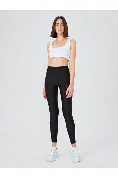 UP&FIT High Waist Shiny Leggings Black