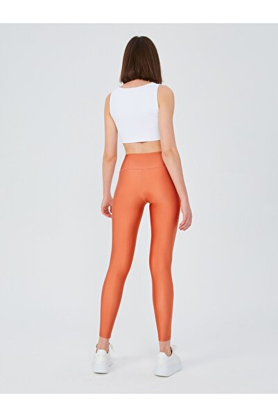 UP&FIT High Waist Shiny Leggings Salmon