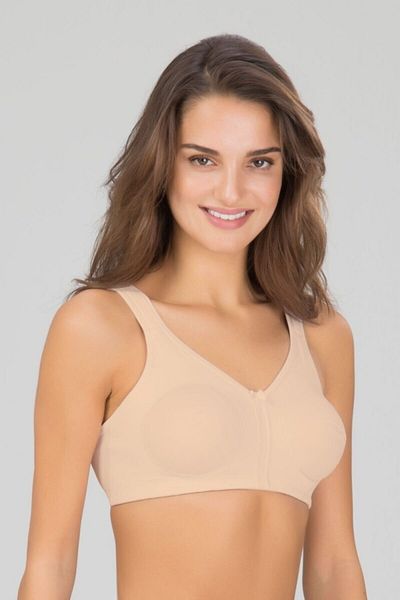 Kom Γυναικείο Μπεζ Σουτιέν χωρίς καπάκι χωρίς Underwire Special Strap