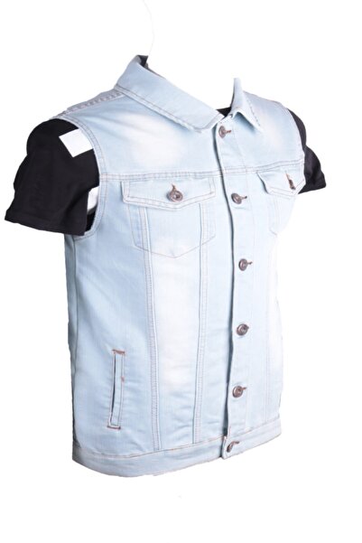 viking's line Erkek Spor Giyim Yelek Buz Mavi