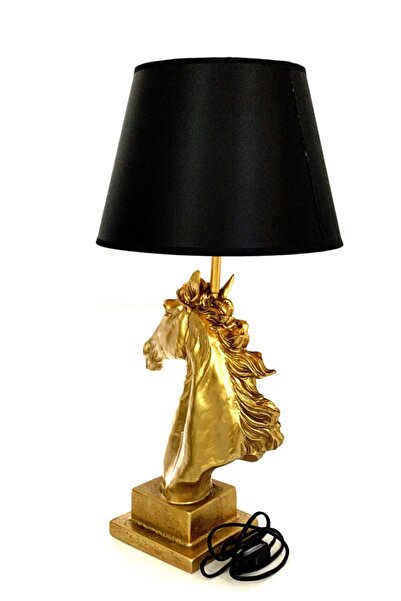 By Ari Ev Dekorasyon At Figürlü Gold Abajur