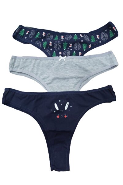 Dominant Kadın 3'lü Paket Brazılıan Külot