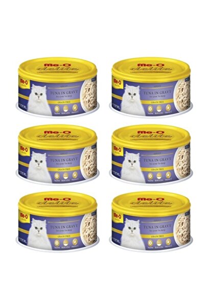 me-o Delite Sos Içinde Ton Balığı Etli Konserve Kedi Maması 80 Gr X 6 Adet