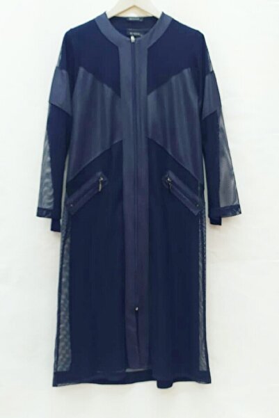 behrem Жіночий темно-синій зірковий великий розмір сітчастий піджак з довгими...