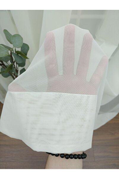 Esse Home Екрю Тергал Прямий Тюль (ширина: 280 см) Складний, 550x250, Нормальний ворс, 1/2,5