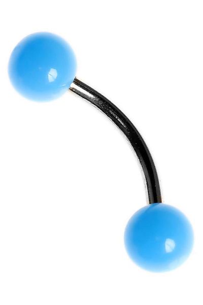 Rouge Moulin Curved Barbel 316 L Bioplast Eyebrow Piercing