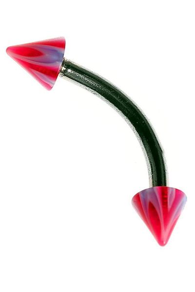 Rouge Moulin Curved Barbel - Steel Spike Piercing