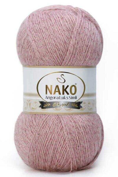 NAKO Angora Lüks Simli 10275gk Pembemsi Pudra