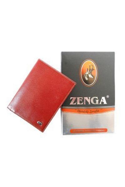 Zenga Men's Red Original Leather Wallet Thin 708-4