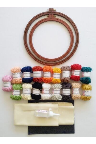 Bade Tasarım Atölyesi Bade  Punch Devam Set Çift Kasnaki İğnesiz