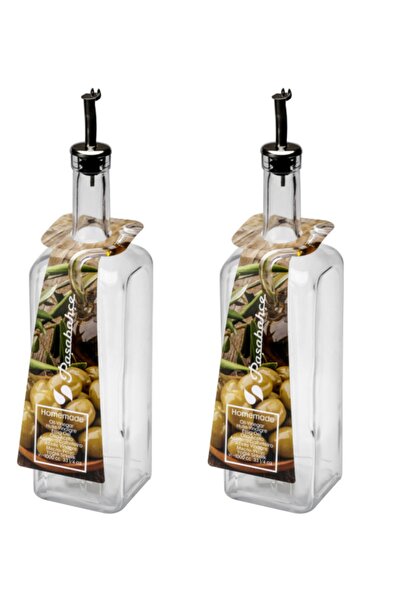 PAŞABAHÇE CAM Paşabahçe Yağdanlık 1 Litre Yağlık Sosluk 2 Adet Cam Şişe