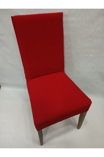 Bambu Sandalye Kılıfı Piti Kareli 6 Adet