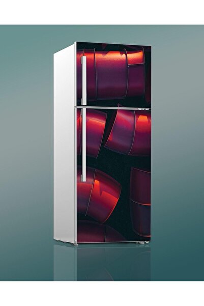 renkselart Buz Dolabı Beyaz Eşya Sticker