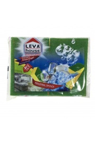 LEVA Bulaşık Süngeri 4.lü Endüstriyel.akord Büyük Boy