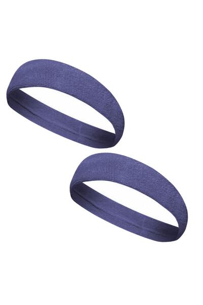 By Leon 1982 Navy Blue 2 Pieces Sportsman Towel Headband Κεφαλόδεσμος με μέτωπο