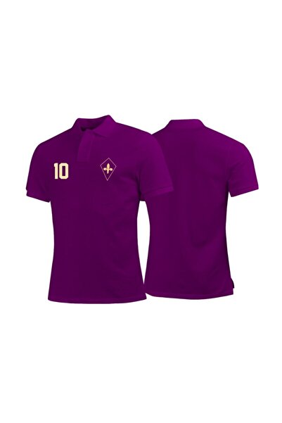 offsidesign Чоловіча фіолетова ретро футболка з поло