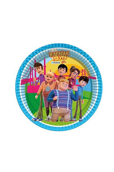 Parti dolabı Rafadan Tayfa Themed Cardboard Plates 8 Pieces 23 cm