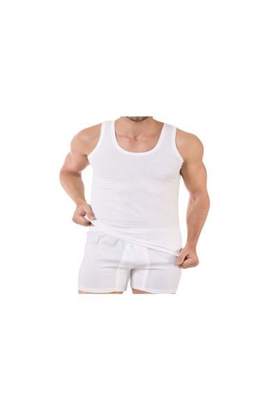 Moda Meral Ανδρικό λευκό καθαρό βαμβακερό κλασικό εσώρουχο 3 πακέτο Mmrlbrrk1004b 1004