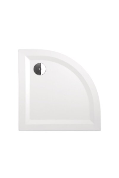 KALE Floor Flat Oval Duş Teknesi 80x80 cm