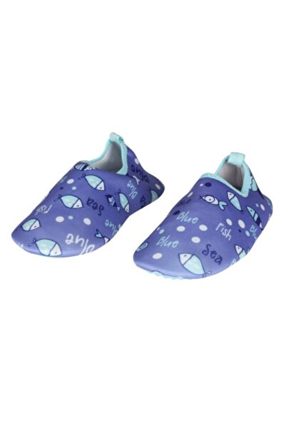 Unisex Çocuk Mavi Bez Deniz Ayakkabısı 97048t