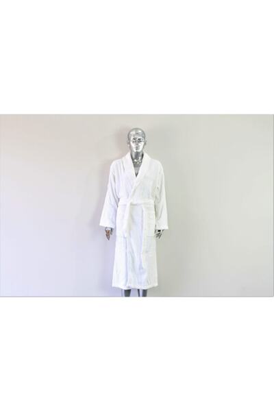 Nurpak Unisex Beyaz Bamboo Bornoz