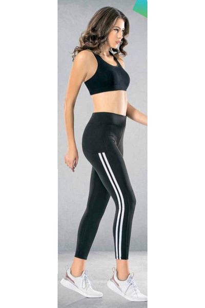 Dynamic Γυναικείο Μαύρο Dynamic Eco Sportsman ριγέ κολάν