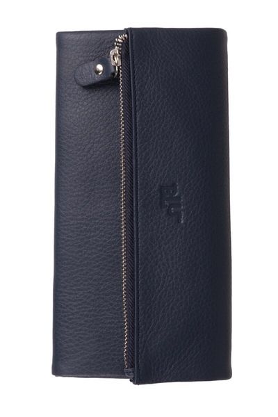 BLU Women's Navy Blue Zippered Wallet