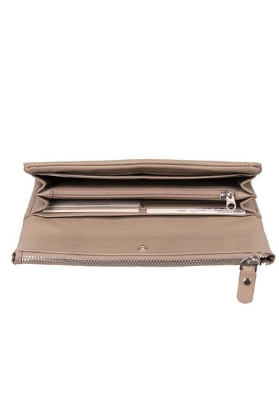 BLU Women's Beige Zipper Wallet