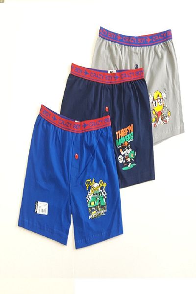 Tutku Boy's Blue 3 Pieces Boxers