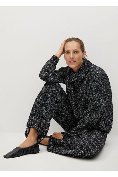MANGO Woman Women's Black Pants