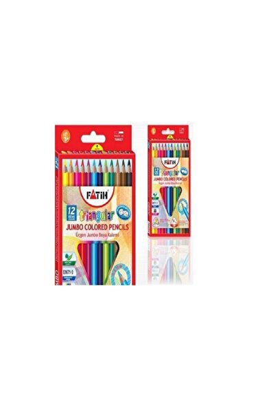 Fatih Jumbo Triangular Dry Crayons - Triangular Design
